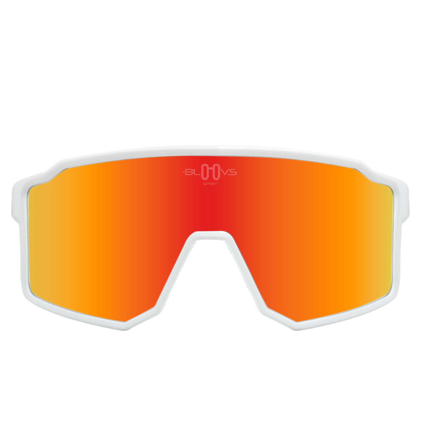 Sport Polarized Sunglasses COPENHAGUE WHITE orange Bloovs Eyewear