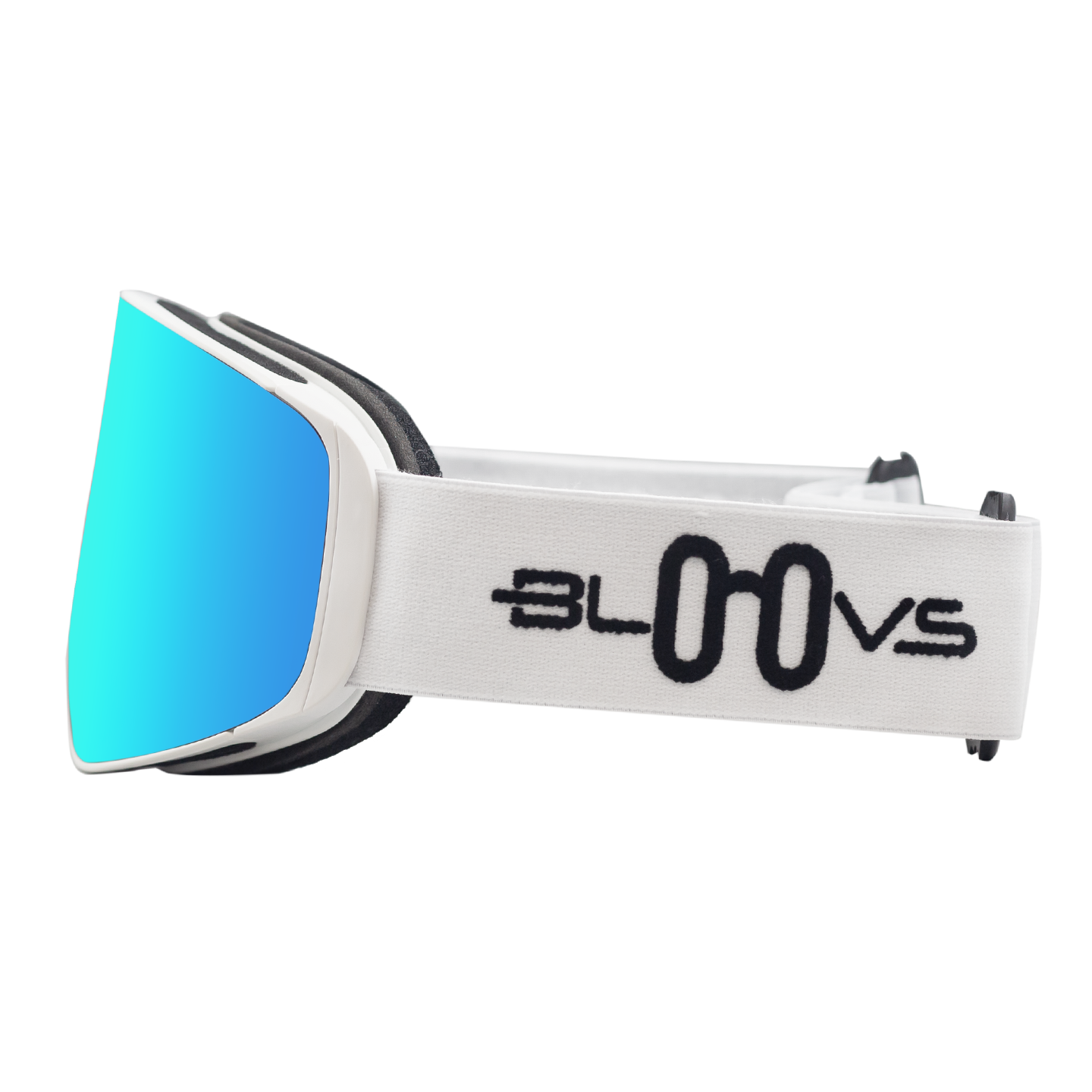 Performance Ski and Snow Goggles ASPEN MATTE WHITE CLEAR BLUE Bloovs Eyewear