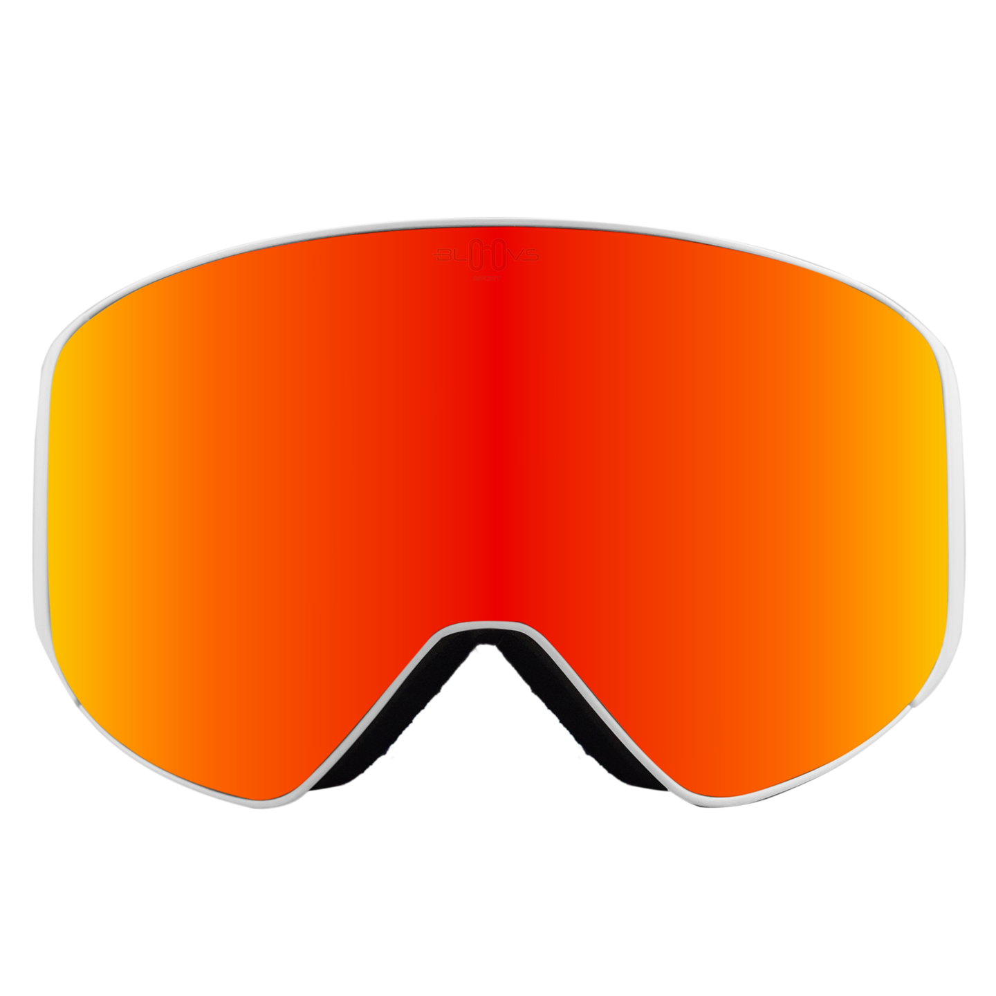 Performance Ski and Snow Goggles ASPEN MATTE WHITE ORANGE Bloovs Eyewear