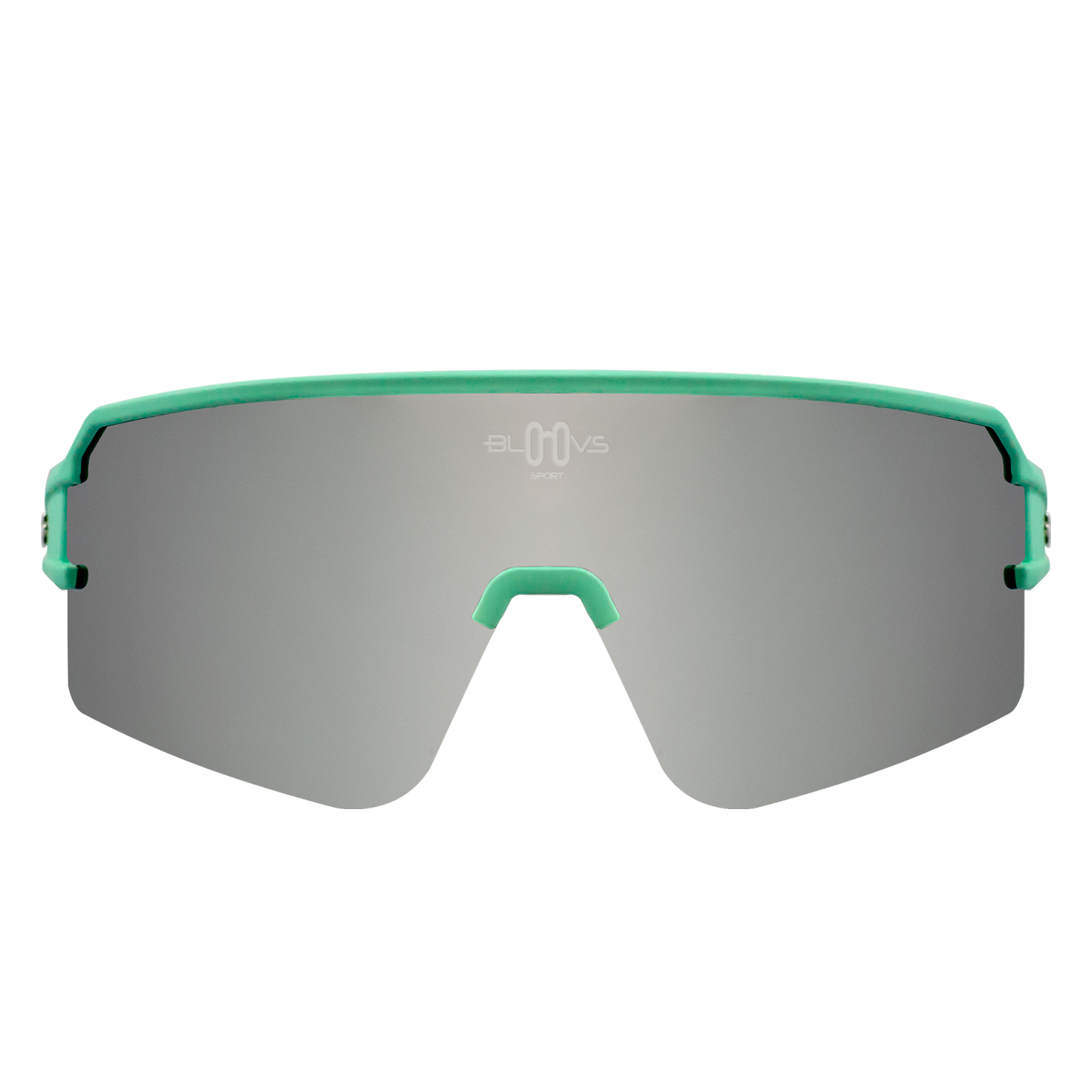 Performance Sport Sunglasses FLANDES MATTE GREEN SILVER Bloovs Eyewear