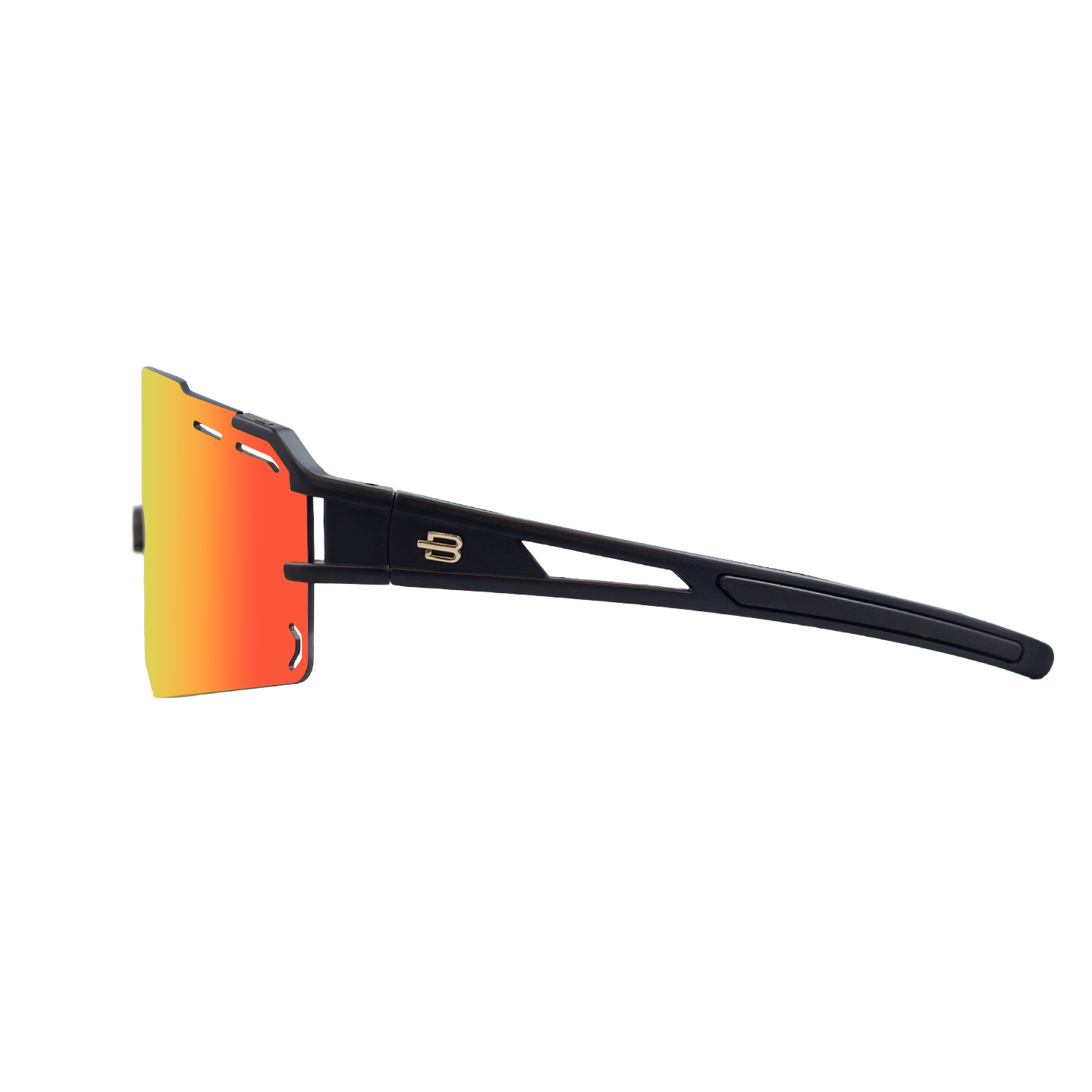 Performance Sport Sunglasses TROMSO MATTE BLACK Bloovs Eyewear