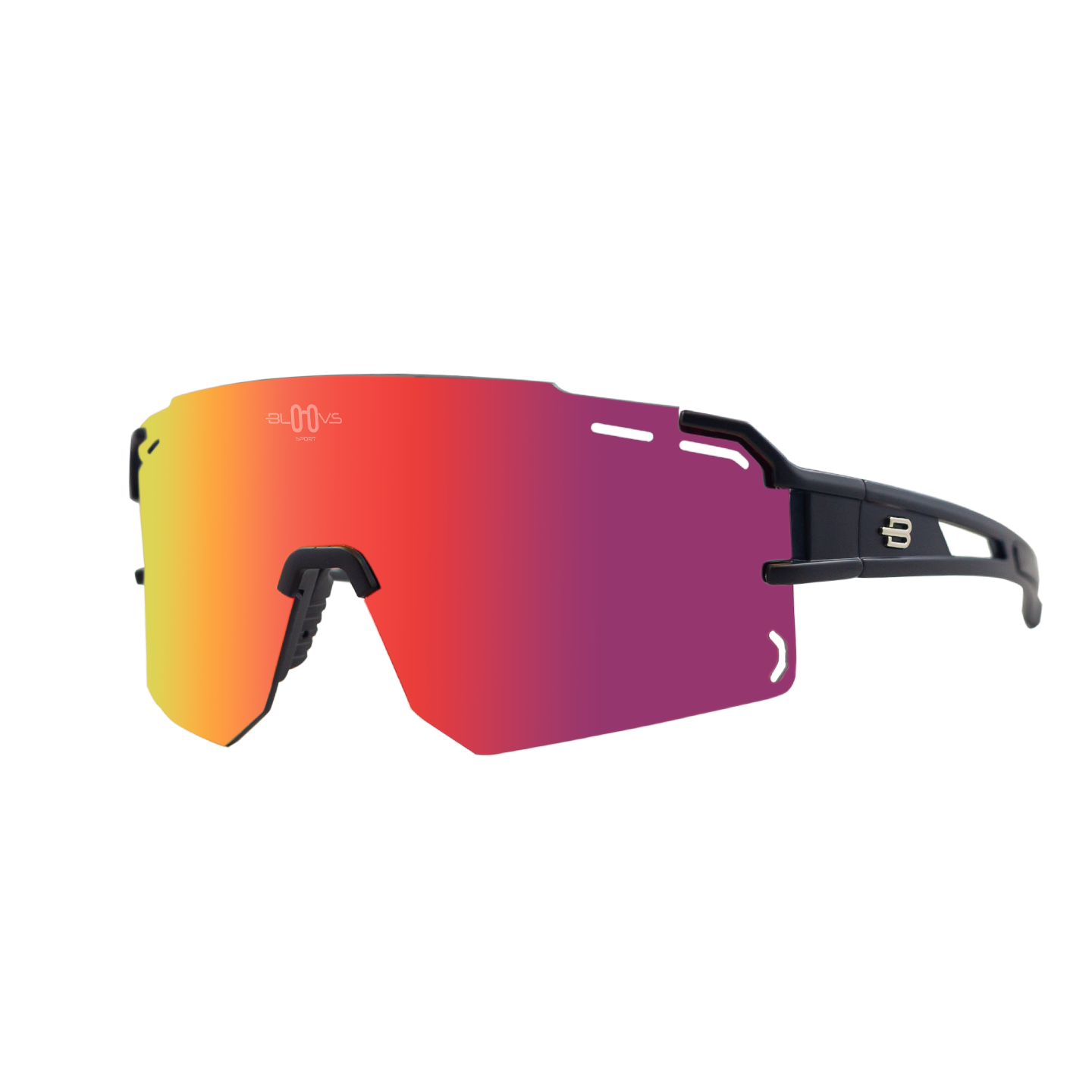 Performance Sport Sunglasses TROMSO MATTE BLACK Bloovs Eyewear
