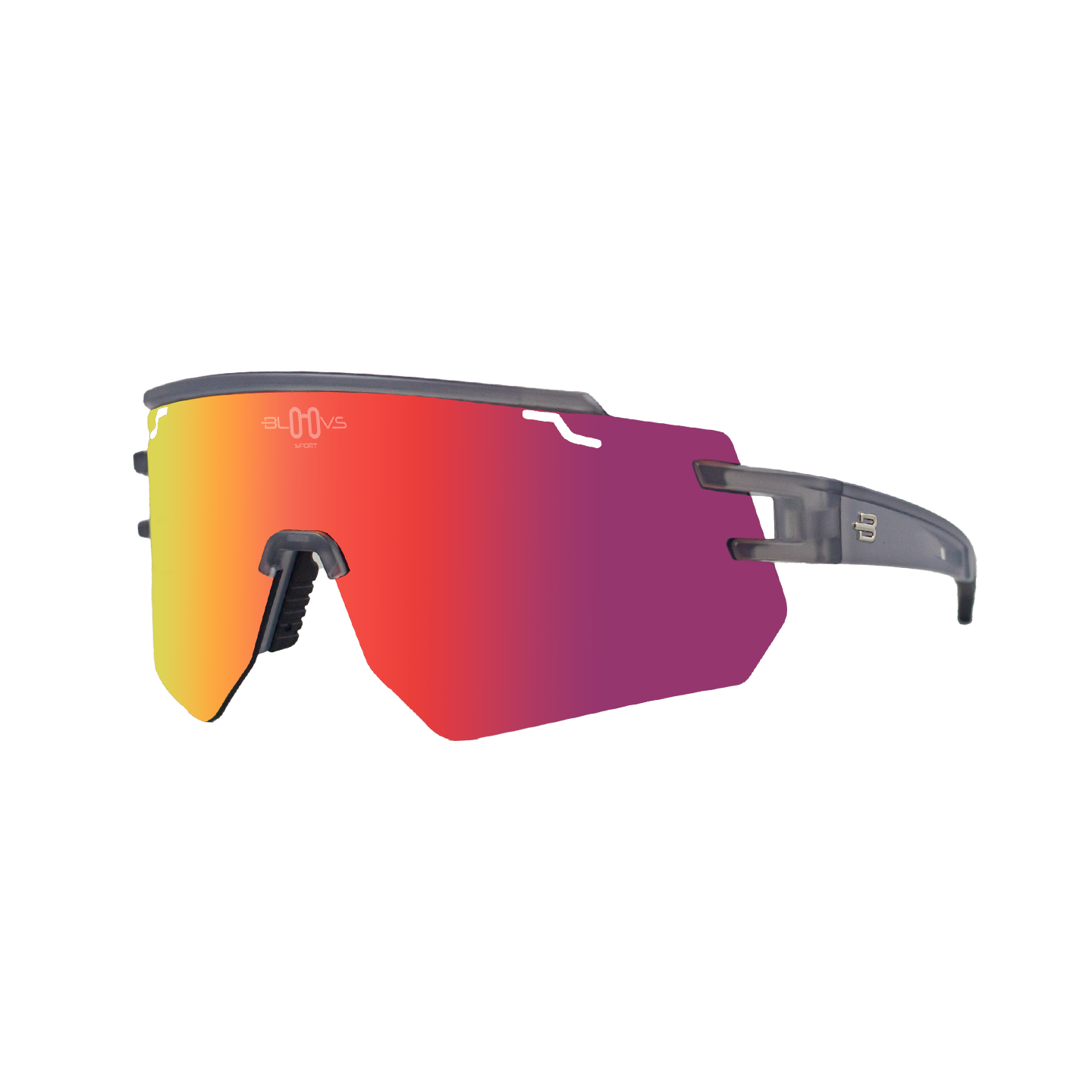Performance Sport Sunglasses GALIBIER CRYSTAL GRAY RED MODEL Bloovs Sport