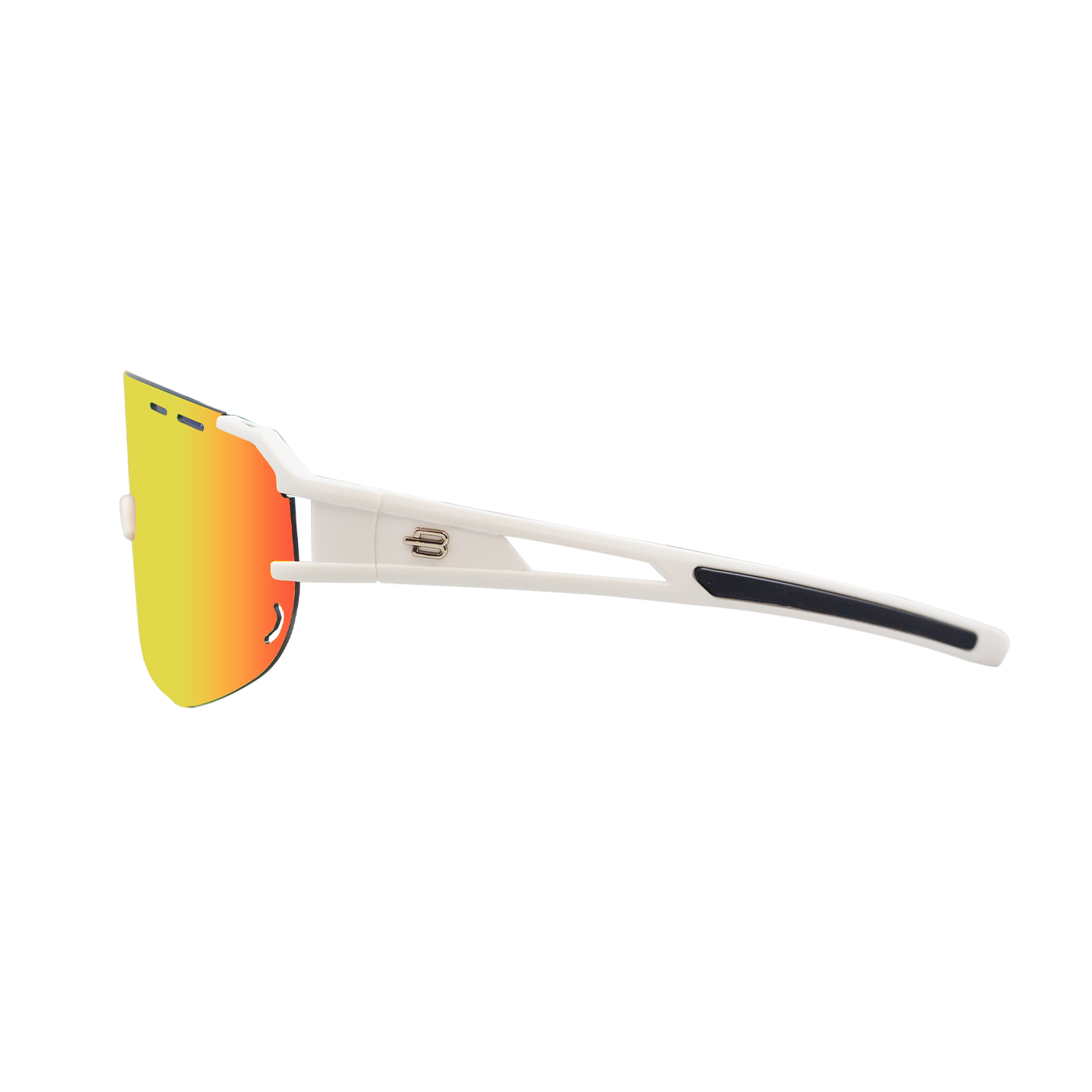Performance Sport Sunglasses Polarized ITEN MATTE WHITE ORANGE Bloovs Eyewear