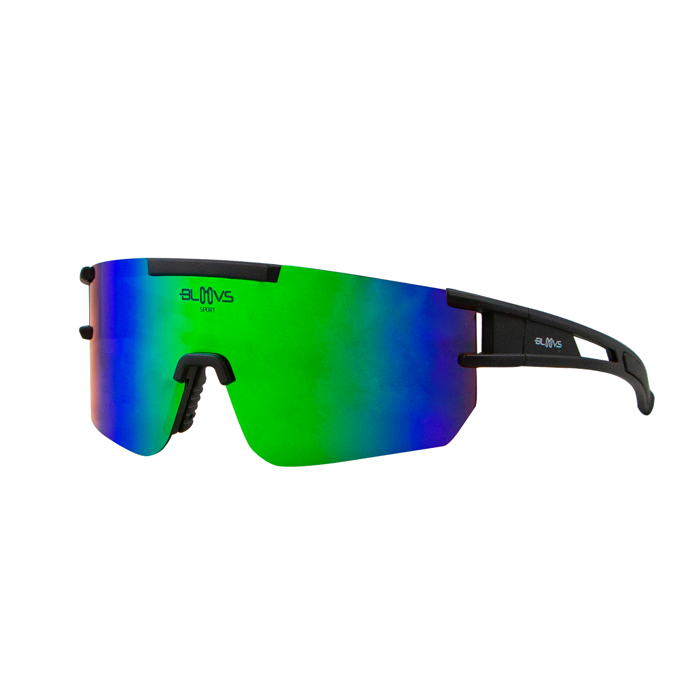 Performance Sport Sunglasses Polarized ZONCOLAN MATTE BLACK GREEN Bloovs Eyewear