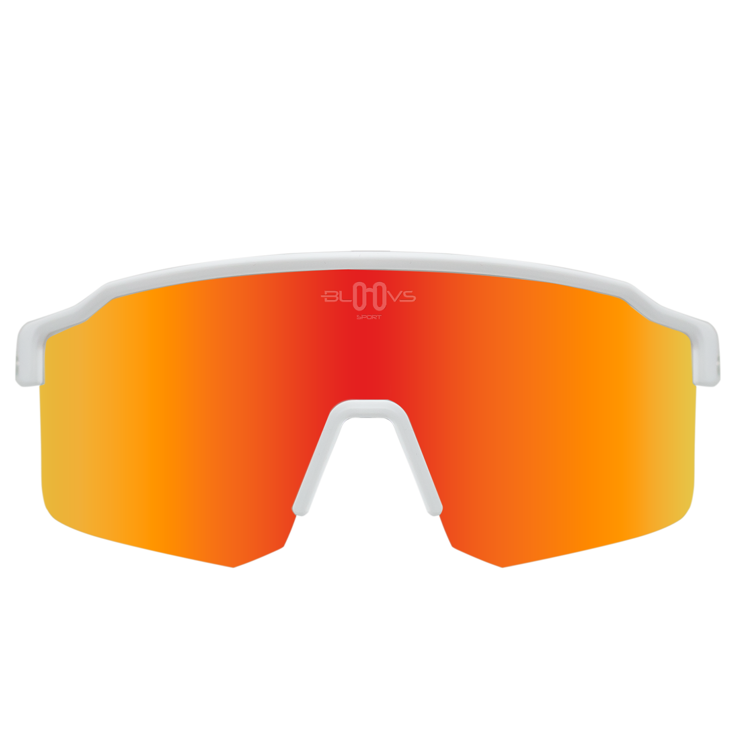 Sport Sunglasses Polarized TAROKO white orange Bloovs Eyewear