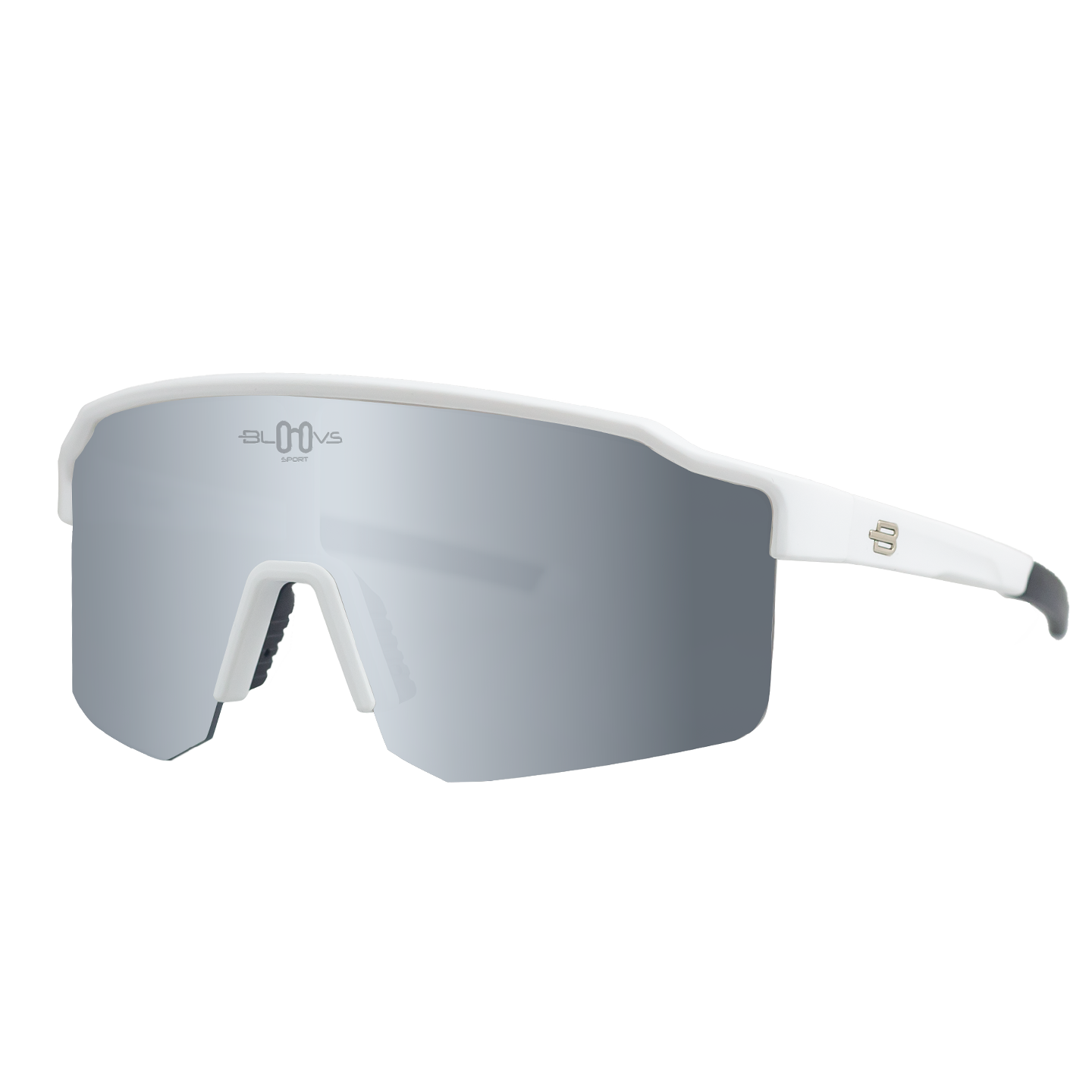 Sport Sunglasses Polarized TAROKO white silver Bloovs Eyewear