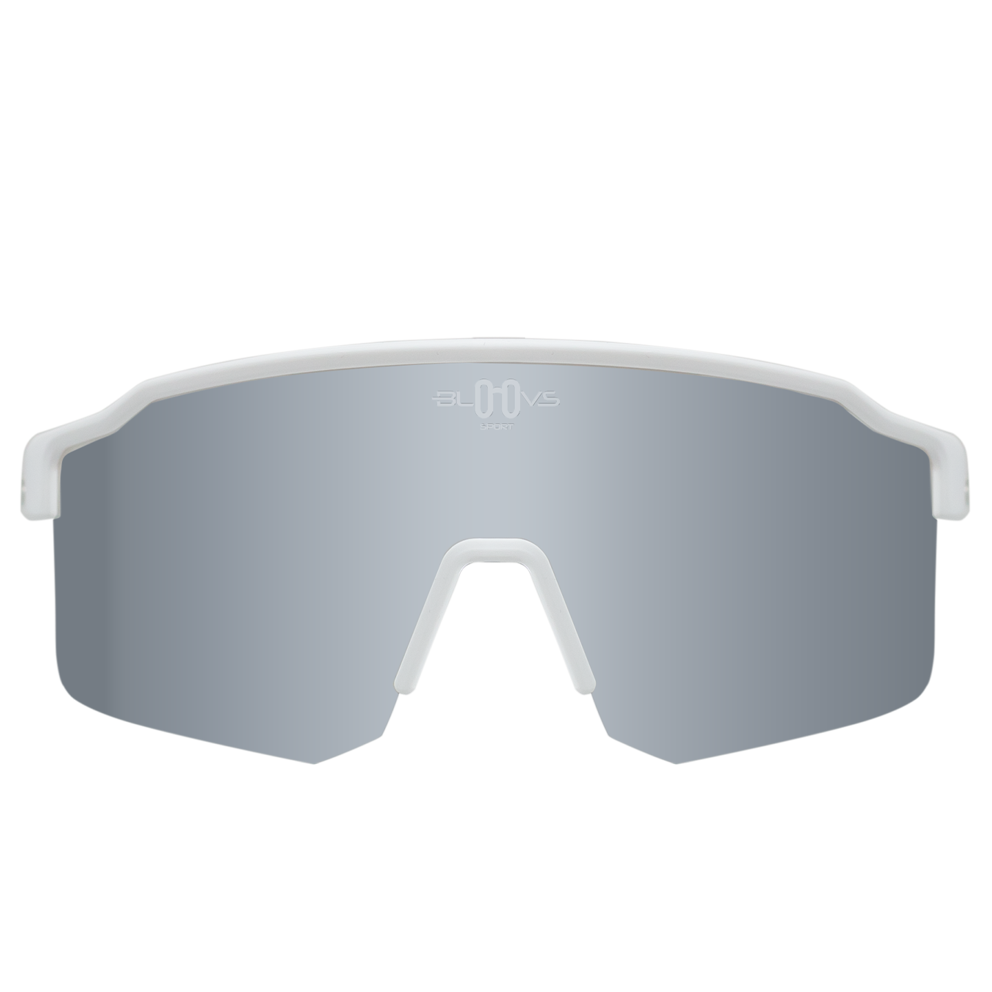 Sport Sunglasses Polarized TAROKO white silver Bloovs Eyewear
