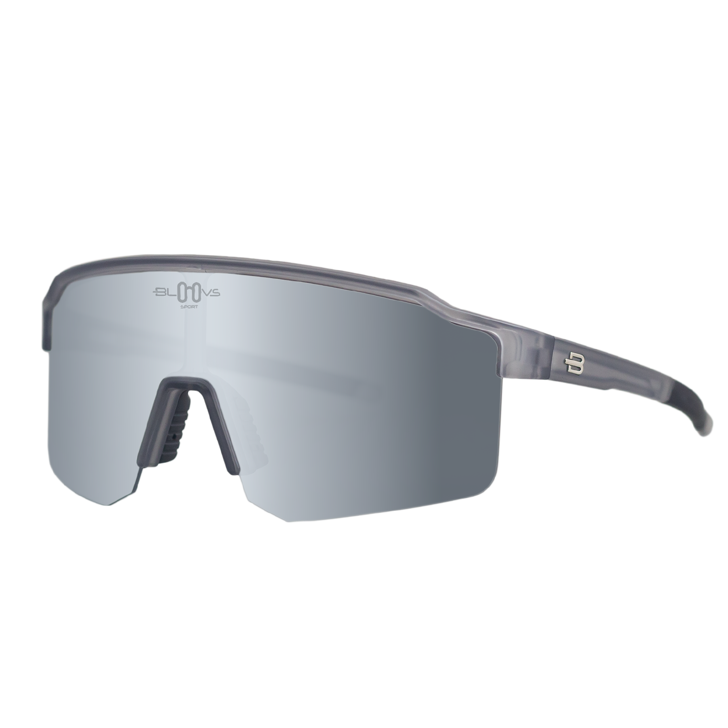 Sport Sunglasses Polarized TAROKO crystal gray SILVER Bloovs Eyewear