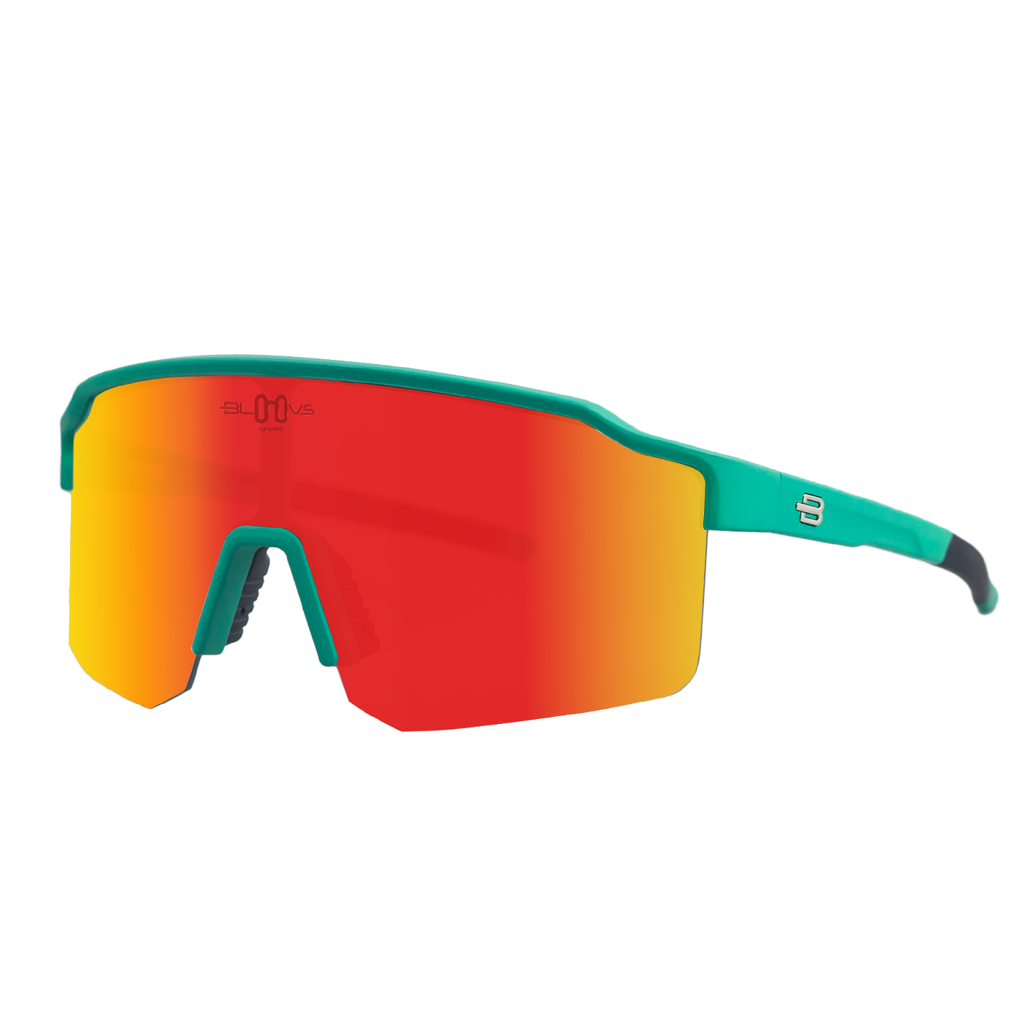Sport Sunglasses Polarized TAROKO crystal low green red Bloovs