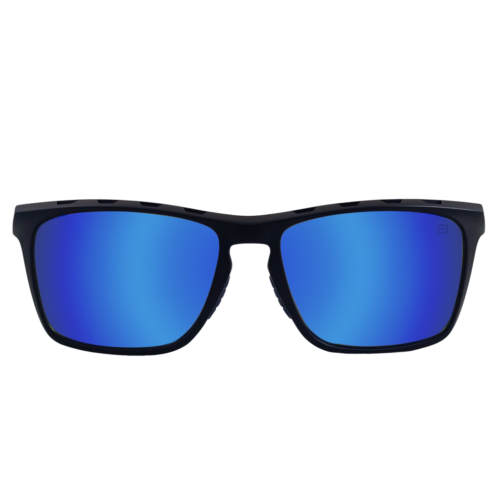 BOSTON MATTE BLACK DARK BLUE POLARIZED