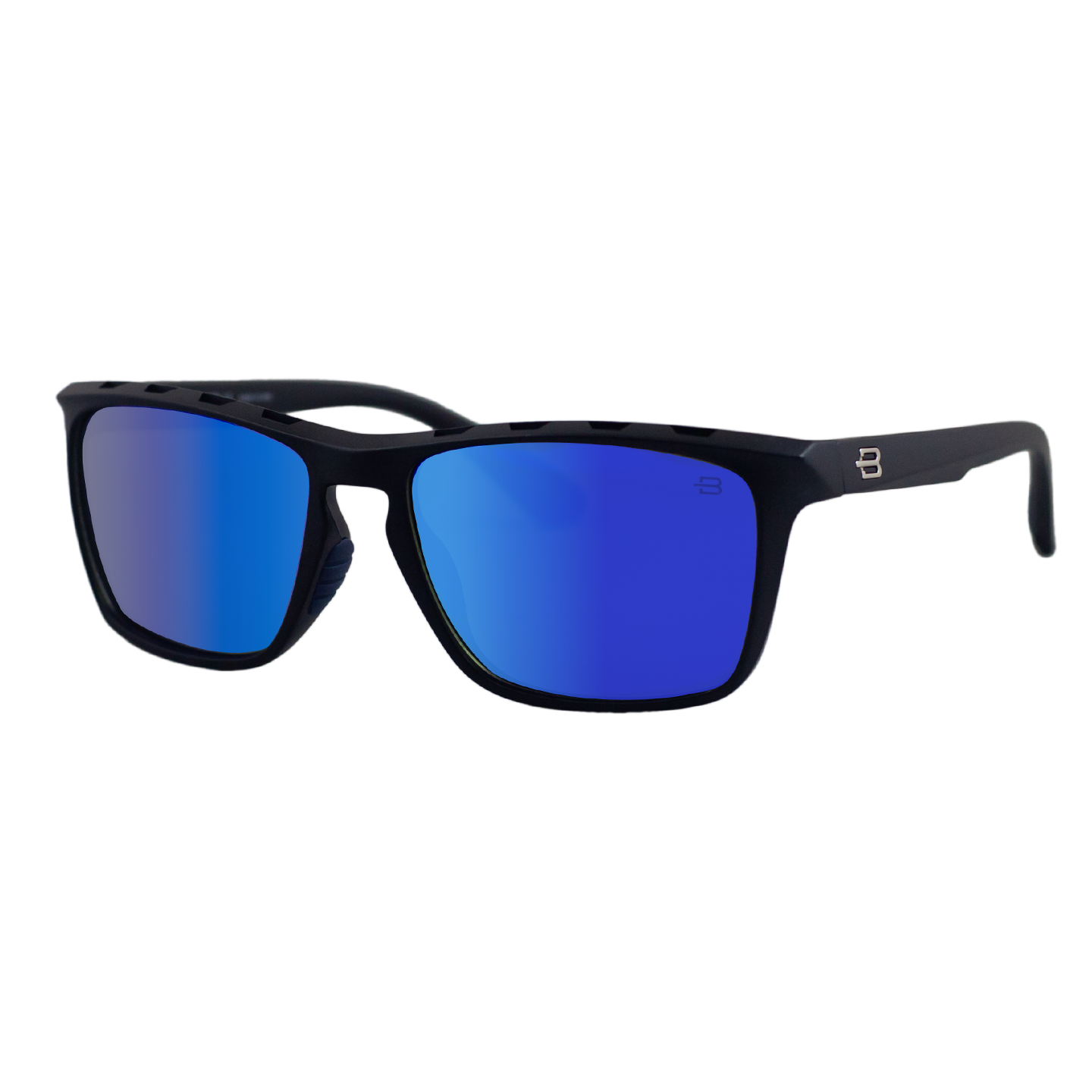 BOSTON MATTE BLACK DARK BLUE POLARIZED