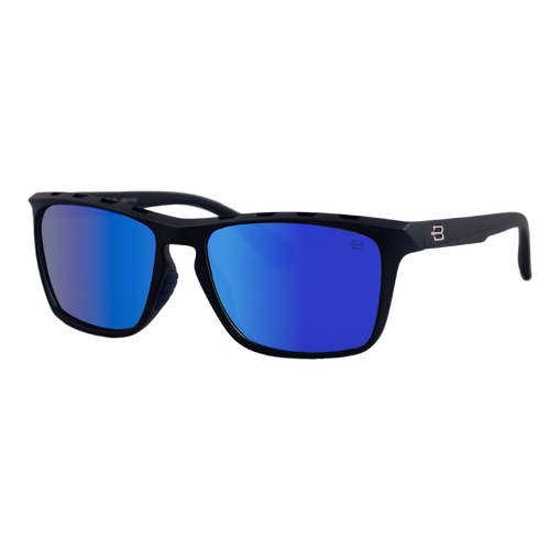 BOSTON MATTE BLACK DARK BLUE POLARIZED