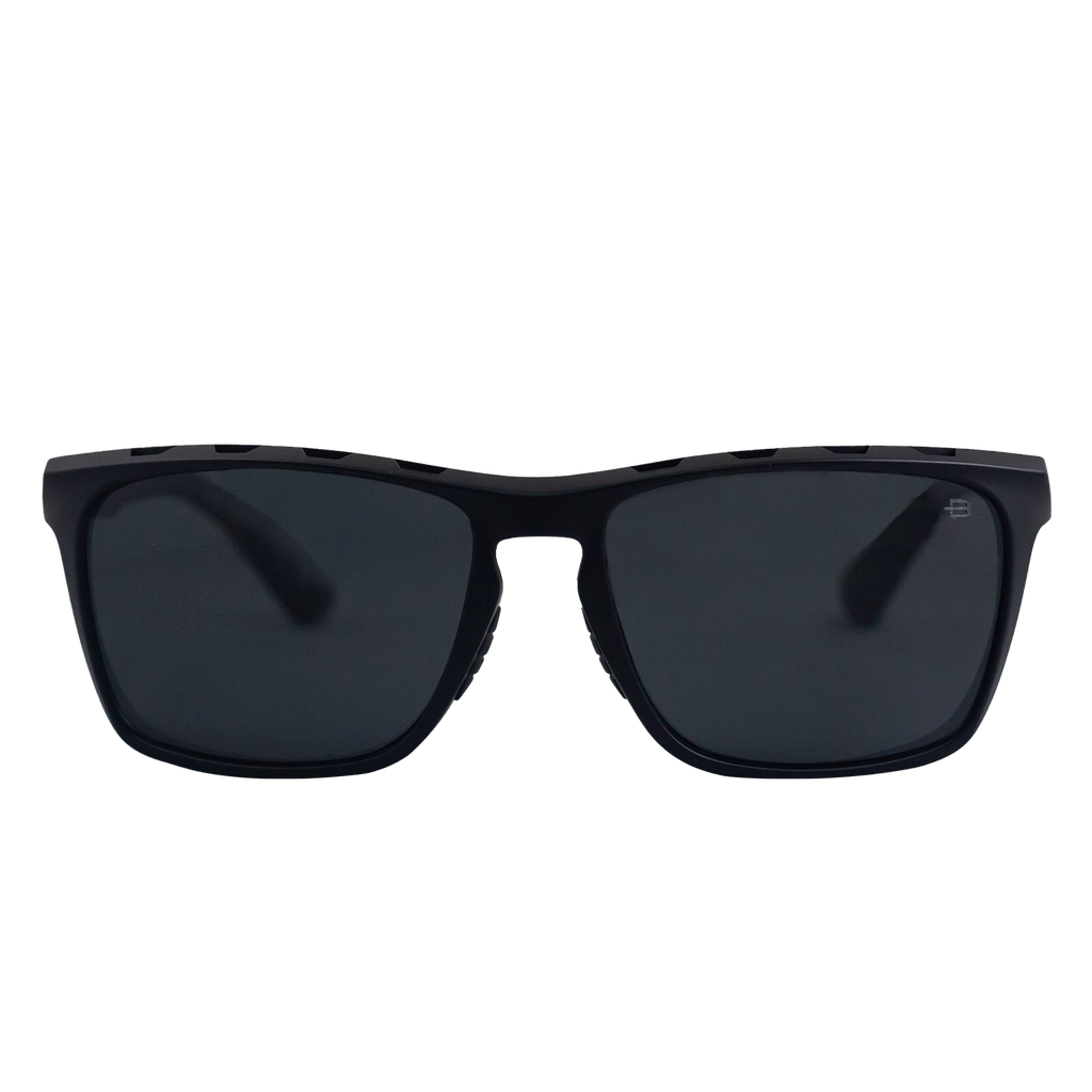 BOSTON MATTE BLACK GRAY POLARIZED
