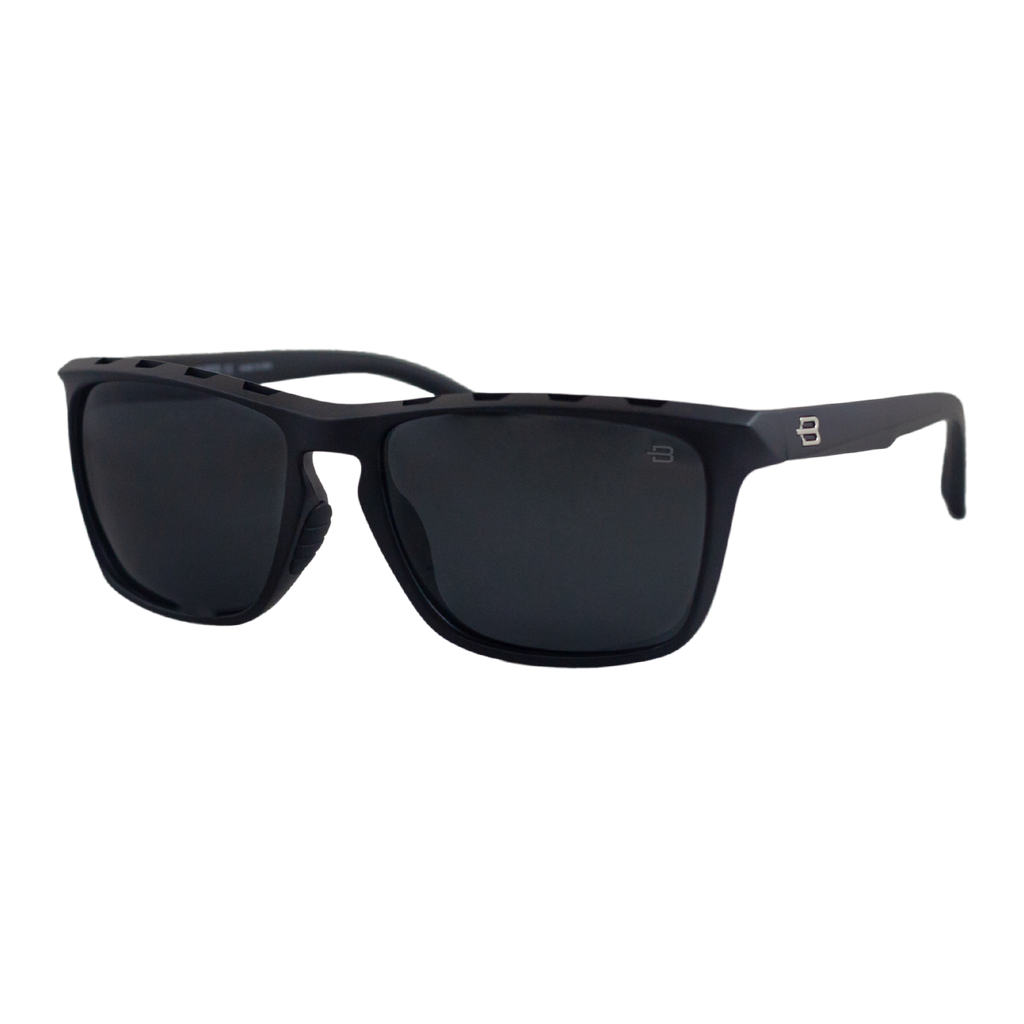 BOSTON MATTE BLACK GRAY POLARIZED