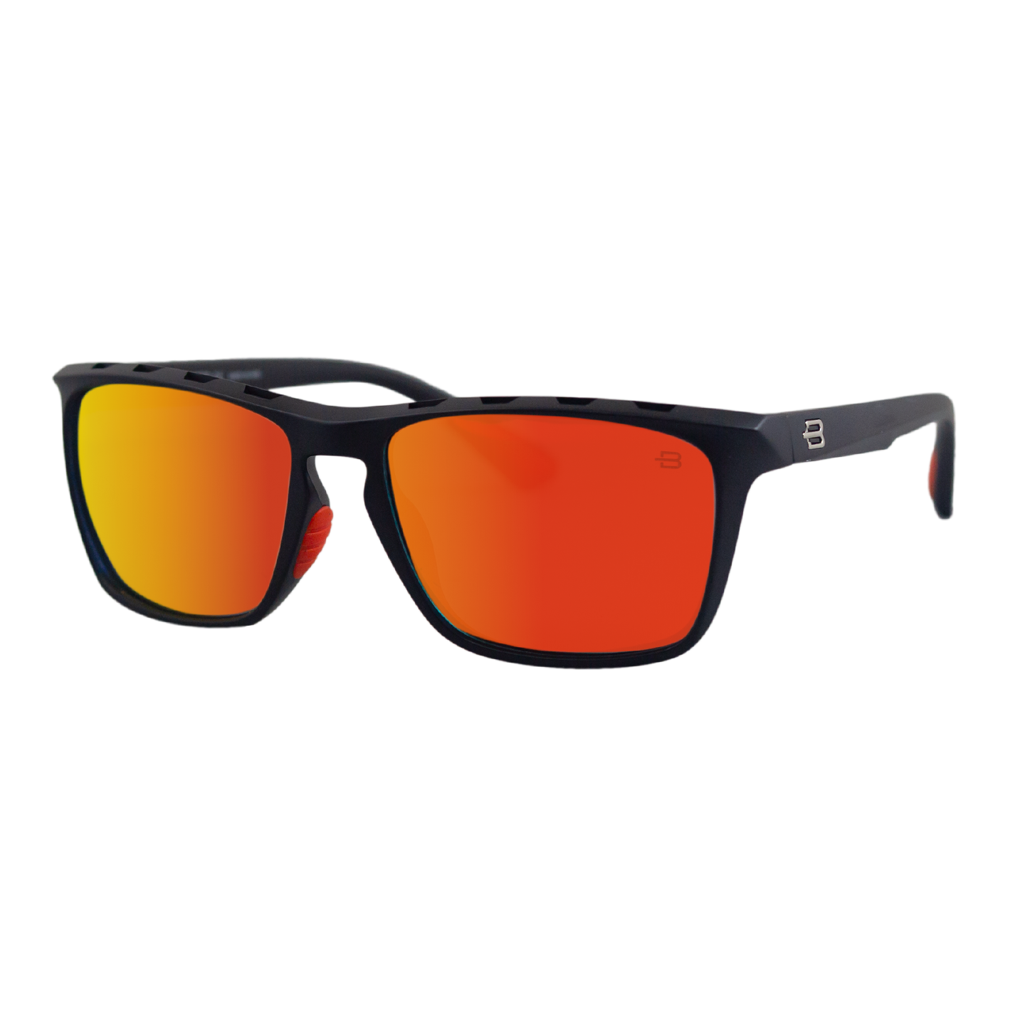 BOSTON MATTE BLACK ORANGE POLARIZED