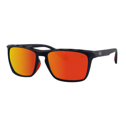 BOSTON MATTE BLACK ORANGE