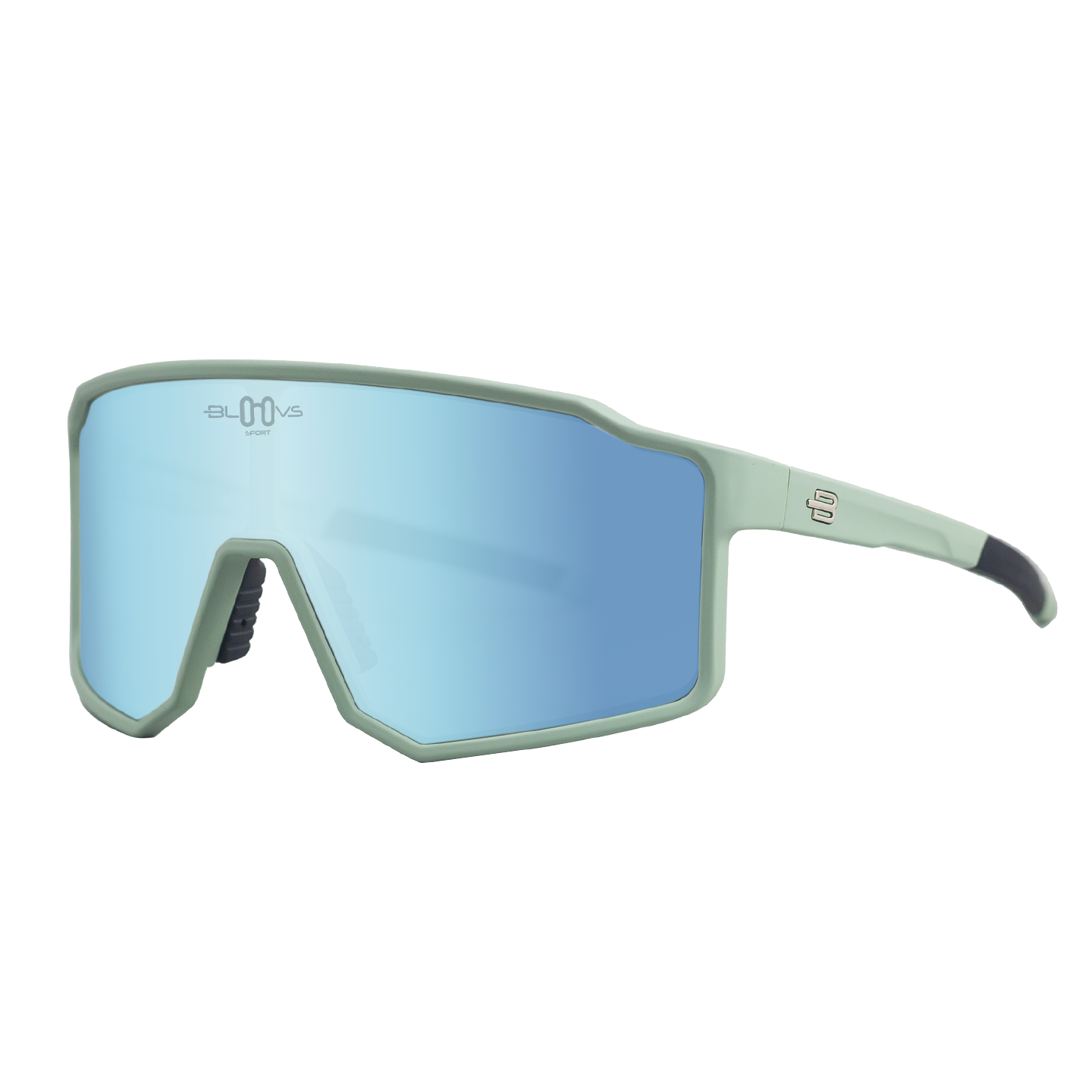 Sport Polarized Sunglasses COPENHAGUE CLEAR GREEN ICE BLUE Bloovs Eyewear