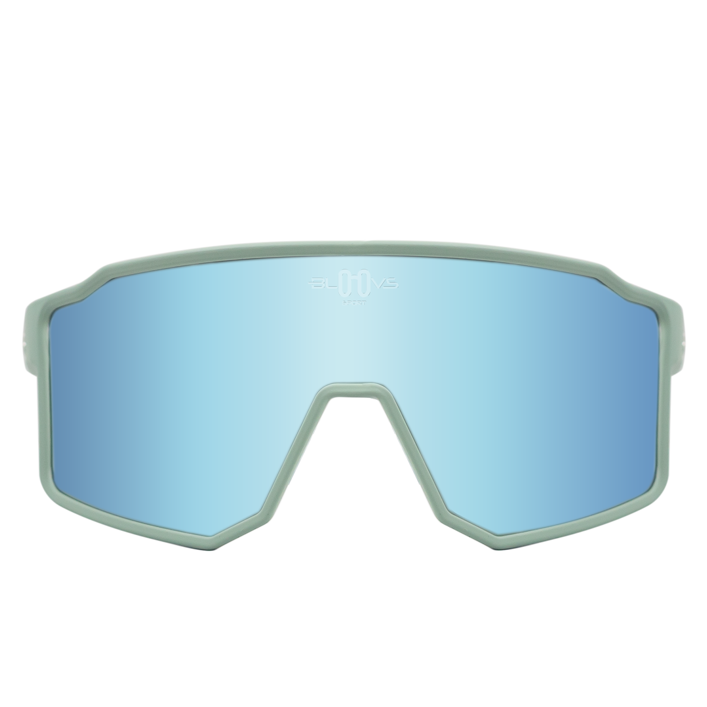 Sport Polarized Sunglasses COPENHAGUE CLEAR GREEN ICE BLUE Bloovs Eyewear