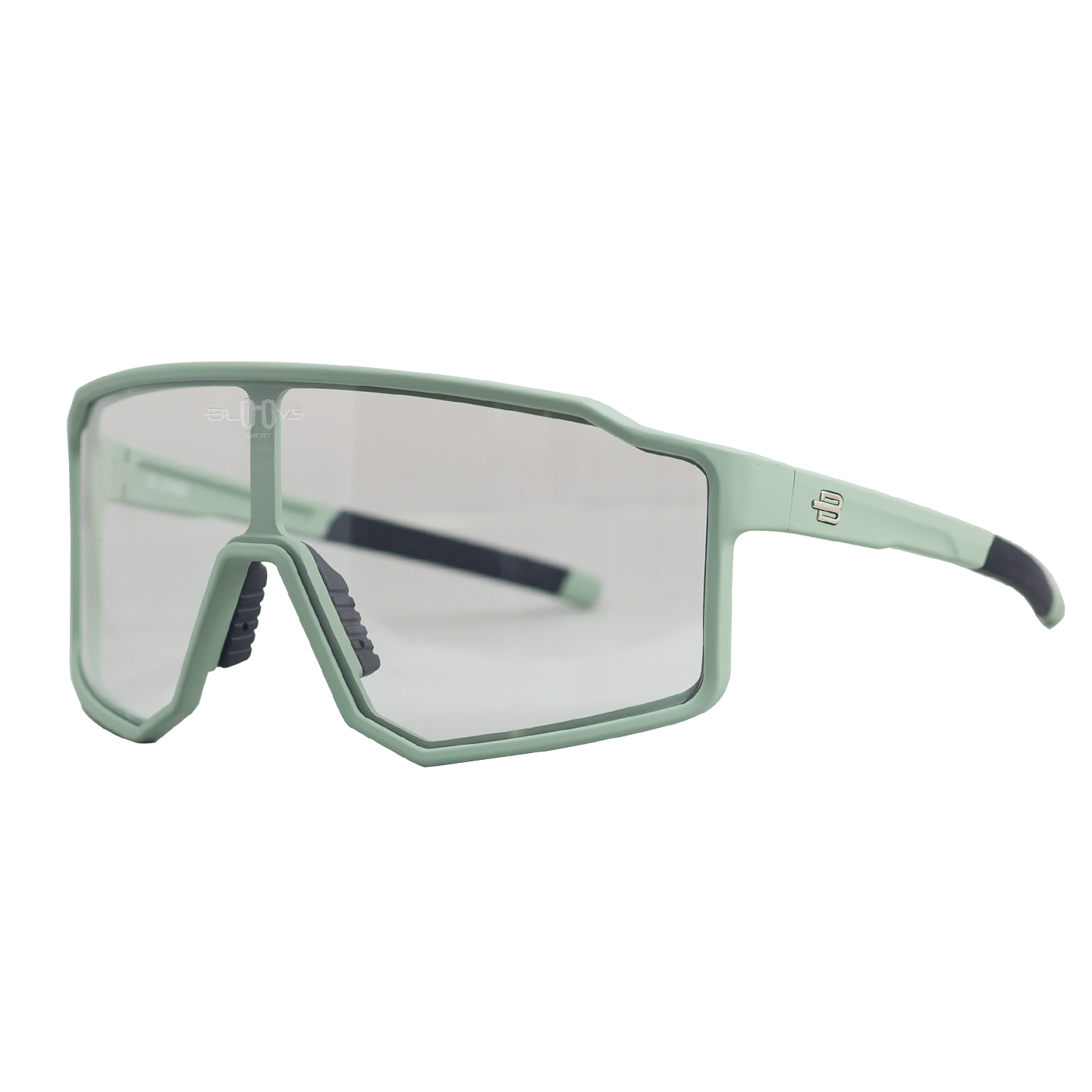 Sport Photochromic Sunglasses COPENHAGUE CLEAR GREEN Bloovs Eyewear