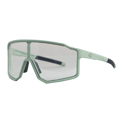 Sport Photochromic Sunglasses COPENHAGUE CLEAR GREEN Bloovs Eyewear