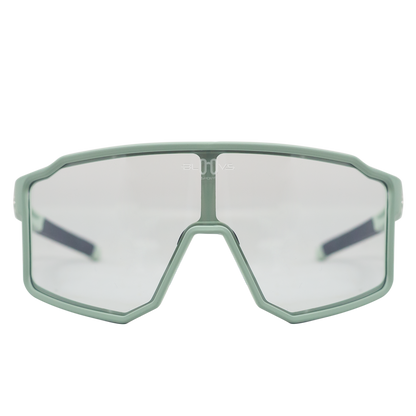 Sport Photochromic Sunglasses COPENHAGUE CLEAR GREEN Bloovs Eyewear
