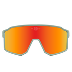 Sport Polarized Sunglasses COPENHAGUE CLEAR GREEN RED Bloovs Eyewear