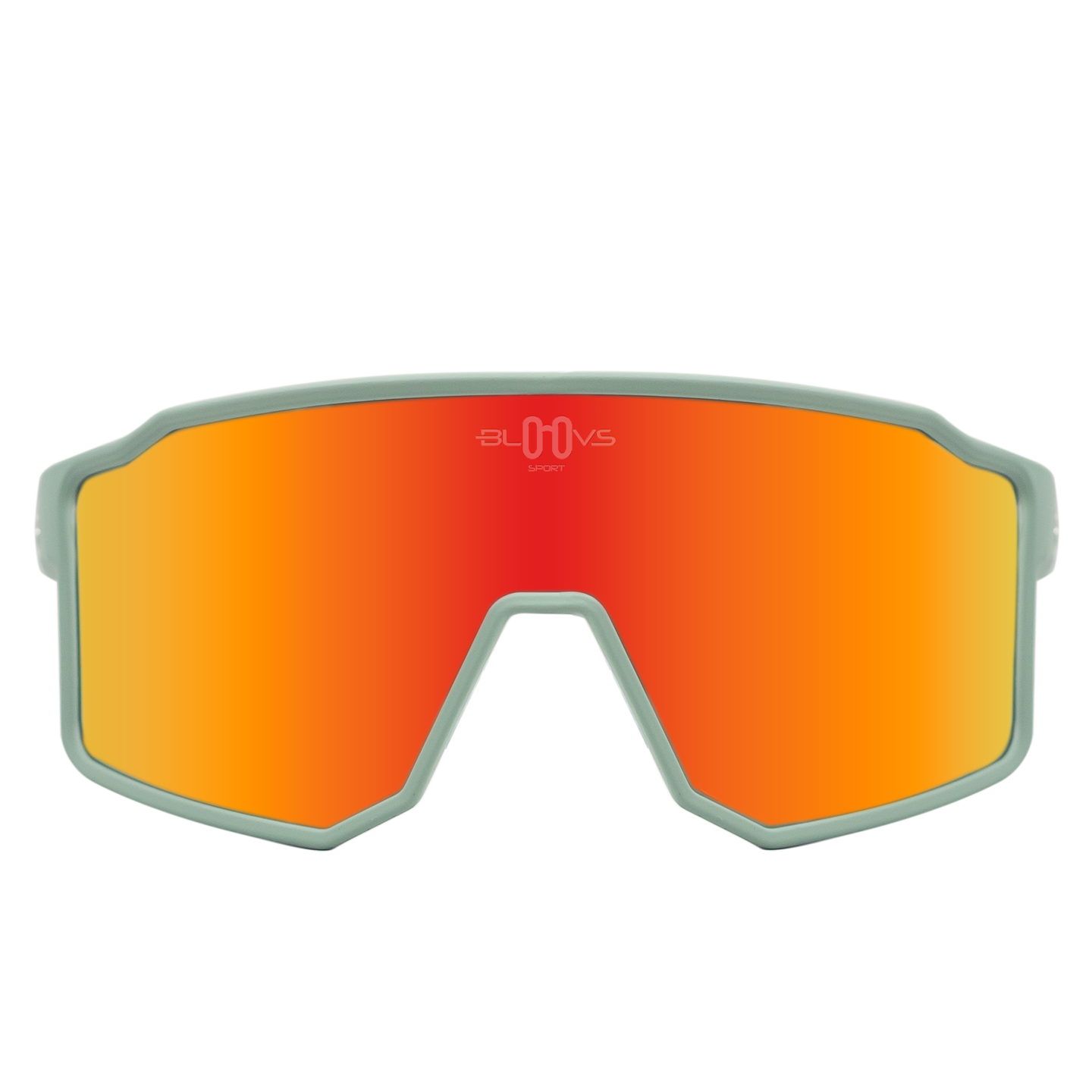 Sport Polarized Sunglasses COPENHAGUE CLEAR GREEN RED Bloovs Eyewear
