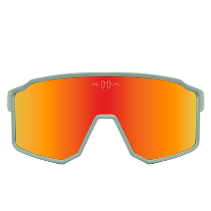 Sport Polarized Sunglasses COPENHAGUE CLEAR GREEN RED Bloovs Eyewear