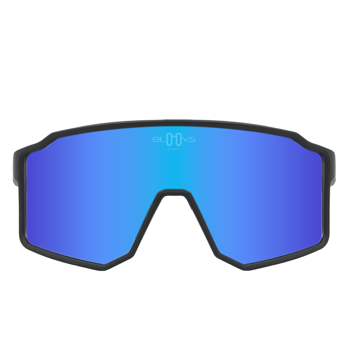 Sport Polarized Sunglasses COPENHAGUE MATTE BLACK DARK BLUE Bloovs Eyewear