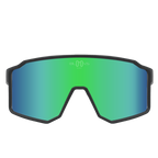 Sport Polarized Sunglasses COPENHAGUE MATTE BLACK GREEN Bloovs Eyewear
