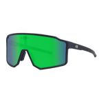 Sport Polarized Sunglasses COPENHAGUE MATTE BLACK GREEN Bloovs Eyewear