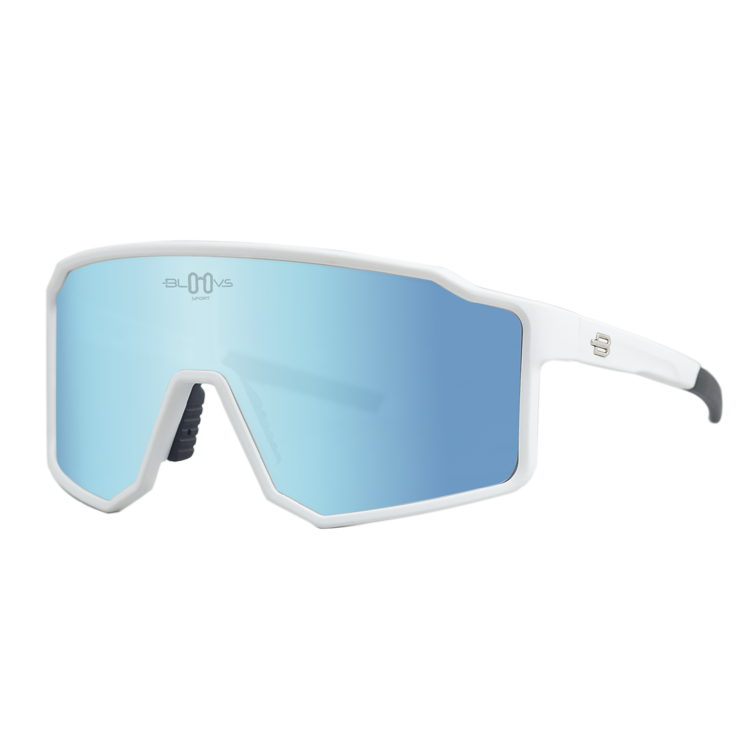 Sport Polarized Sunglasses COPENHAGUE WHITE ice blue Bloovs Eyewear