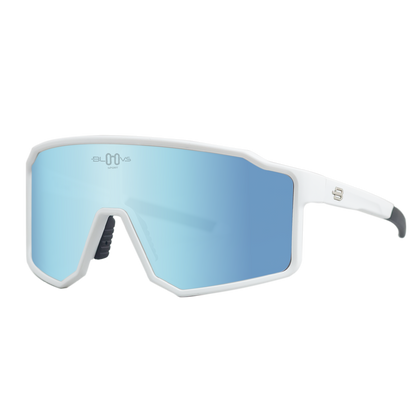 Sport Polarized Sunglasses COPENHAGUE WHITE ice blue Bloovs Eyewear