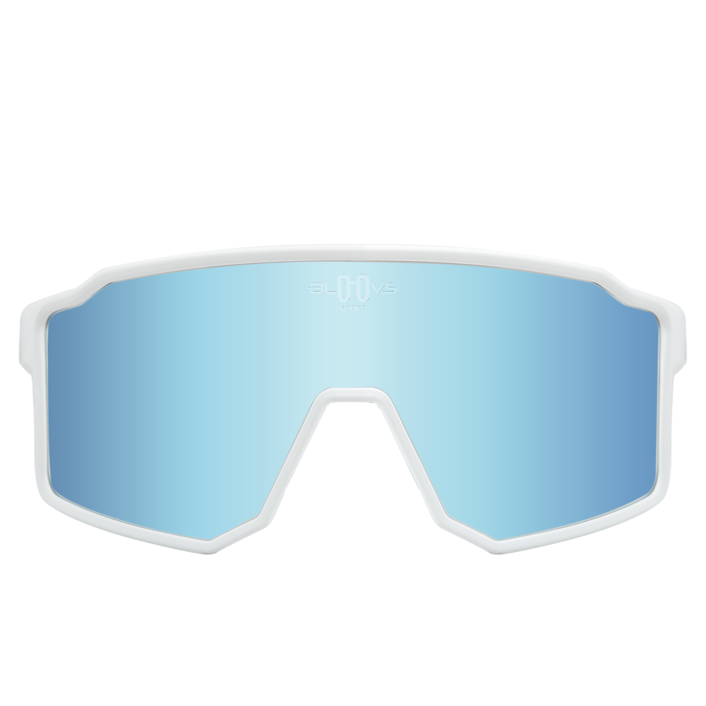 Sport Polarized Sunglasses COPENHAGUE WHITE ice blue Bloovs Eyewear