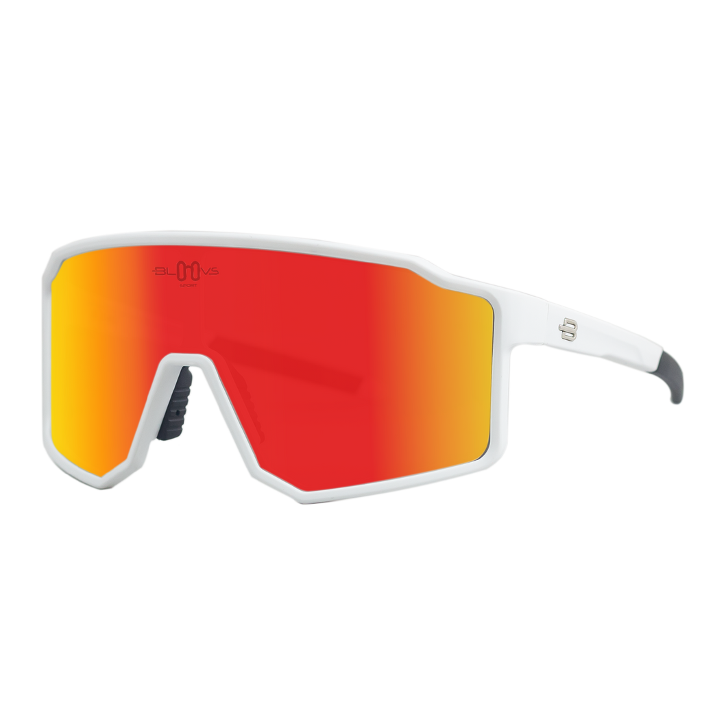 Sport Polarized Sunglasses COPENHAGUE WHITE orange Bloovs Eyewear