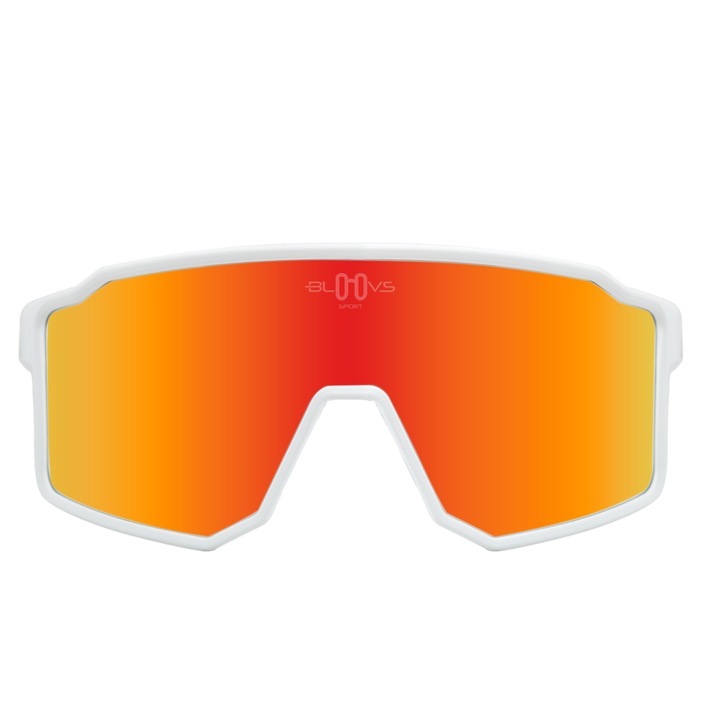 Sport Polarized Sunglasses COPENHAGUE WHITE orange Bloovs Eyewear