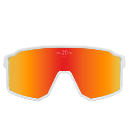 Sport Polarized Sunglasses COPENHAGUE WHITE orange Bloovs Eyewear