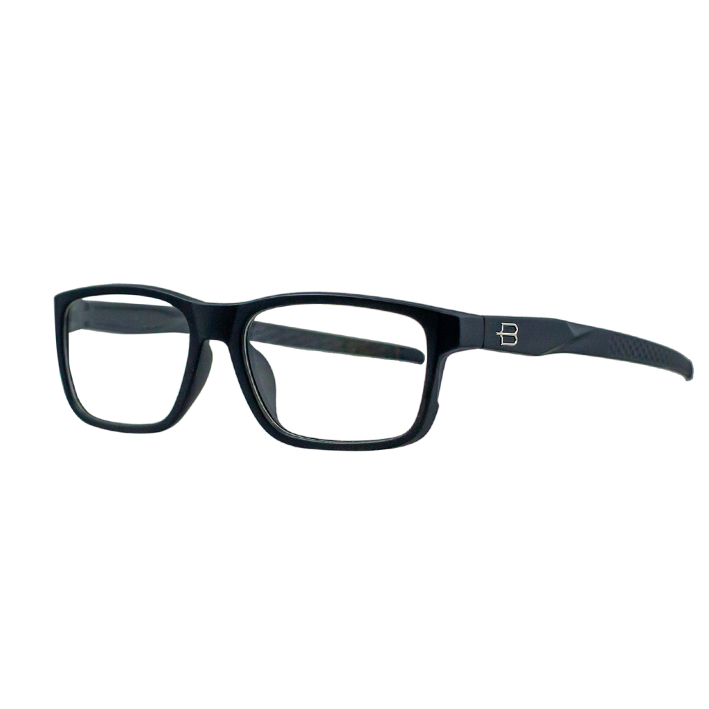 EYEGLASSES VISION CARE SPORT PRESCRIPTION LISBOA MATTE BLACK BLOOVS EYEWEAR