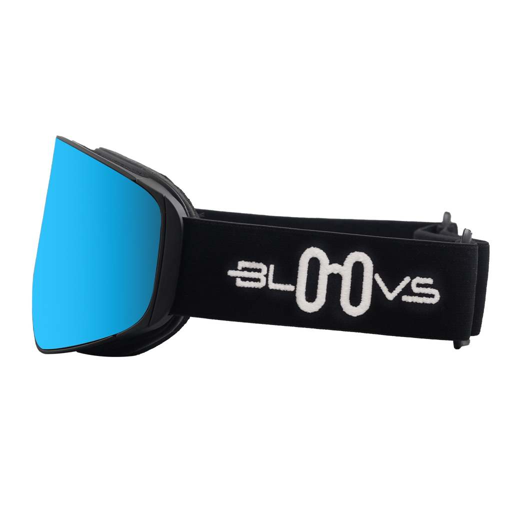 Performance Ski and Snow Goggles ASPEN MATTE BLACK BLUE Bloovs Eyewear
