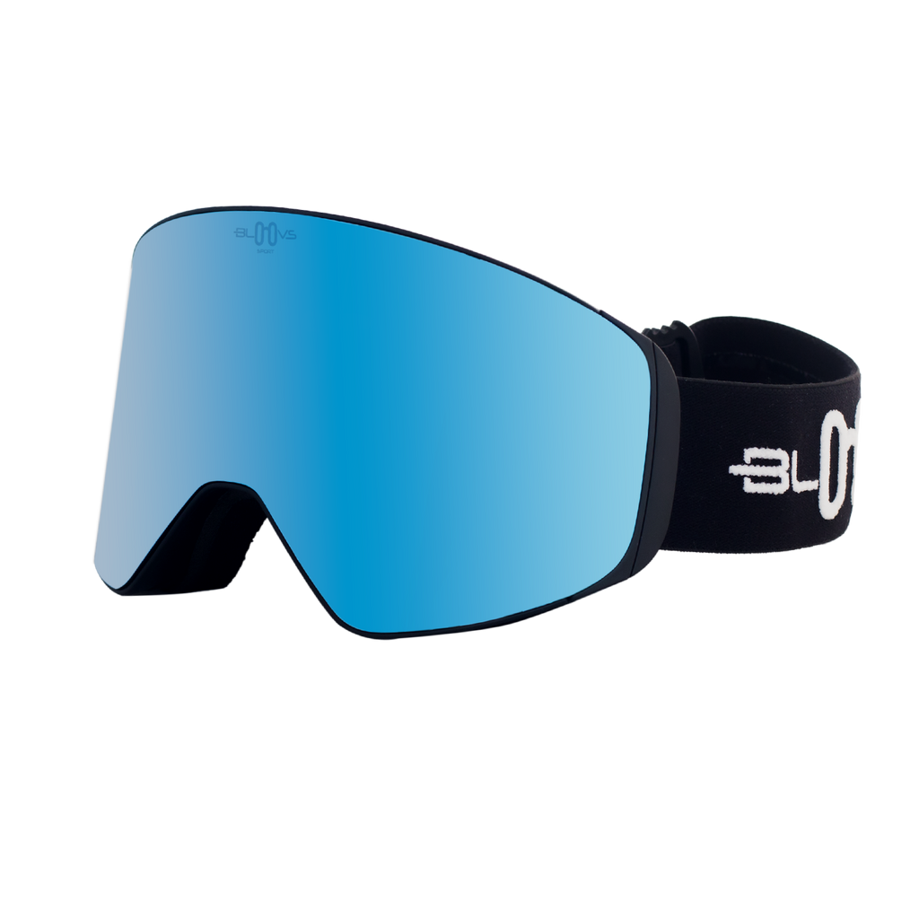Performance Ski and Snow Goggles ASPEN MATTE BLACK BLUE Bloovs Eyewear