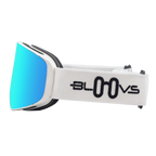 Performance Ski and Snow Goggles ASPEN MATTE WHITE CLEAR BLUE Bloovs Eyewear