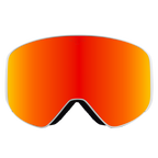 Performance Ski and Snow Goggles ASPEN MATTE WHITE ORANGE Bloovs Eyewear