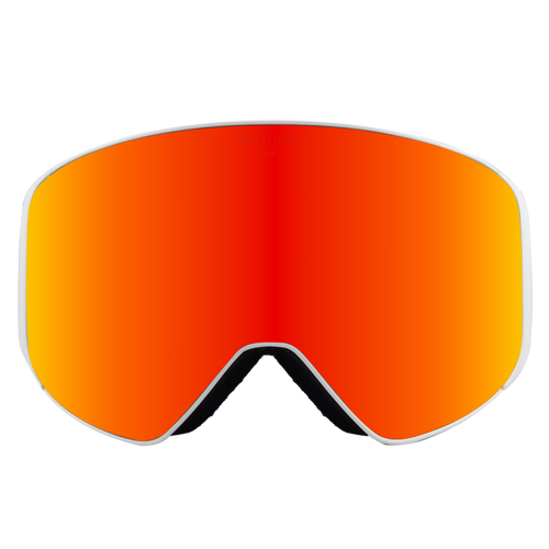 Performance Ski and Snow Goggles ASPEN MATTE WHITE ORANGE Bloovs Eyewear