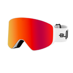 Performance Ski and Snow Goggles ASPEN MATTE WHITE ORANGE Bloovs Eyewear