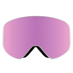 Performance Ski and Snow Goggles ASPEN MATTE WHITE PURPLE Bloovs Eyewear