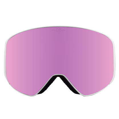 Performance Ski and Snow Goggles ASPEN MATTE WHITE PURPLE Bloovs Eyewear
