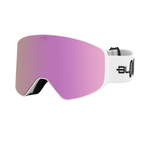 Performance Ski and Snow Goggles ASPEN MATTE WHITE PURPLE Bloovs Eyewear