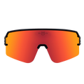 Performance Sport Sunglasses FLANDES MATTE BLACK RED Bloovs Eyewear