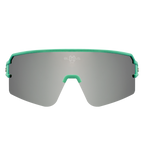 Performance Sport Sunglasses FLANDES MATTE GREEN SILVER Bloovs Eyewear